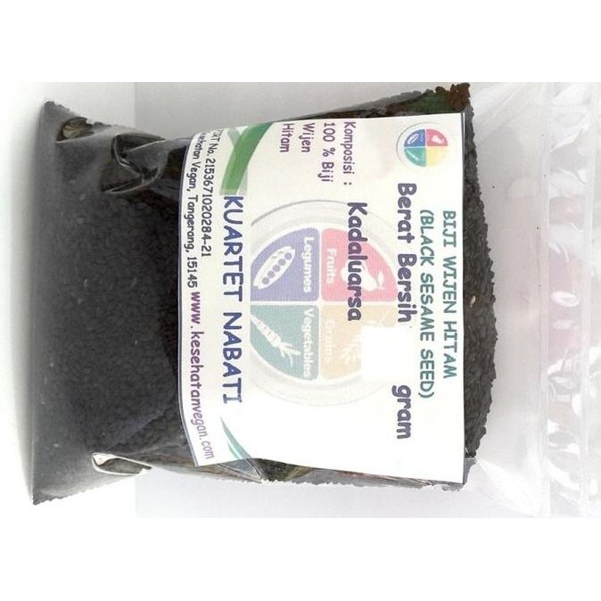 

500gr Wijen Hitam Mentah - Black Sesame Seed - Premium HT