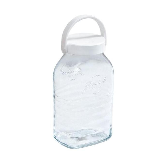 - Glasslock 2 Ltr Retro Stoples - Putih