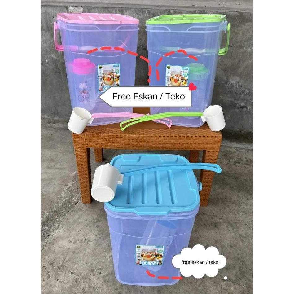 Aquarium es buah plastik 30 liter - tempat es buah - kotak es buah