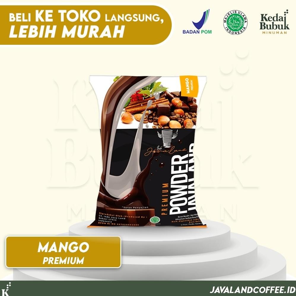 

Javaland Bubuk Minuman Rasa Mango / Mangga 1Kg - Premium Plain | Bubble Powder Drink Boba Nugi