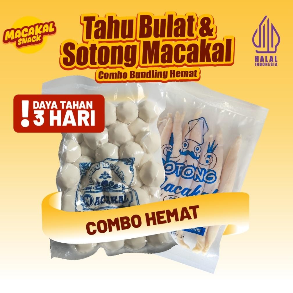 

Macakal - Combo Tahu Bulat Mentah Isi 50 & Sotong Mentah Isi 20 I Goreng Dadakan di Rumah Lebih Nikmat Nugi
