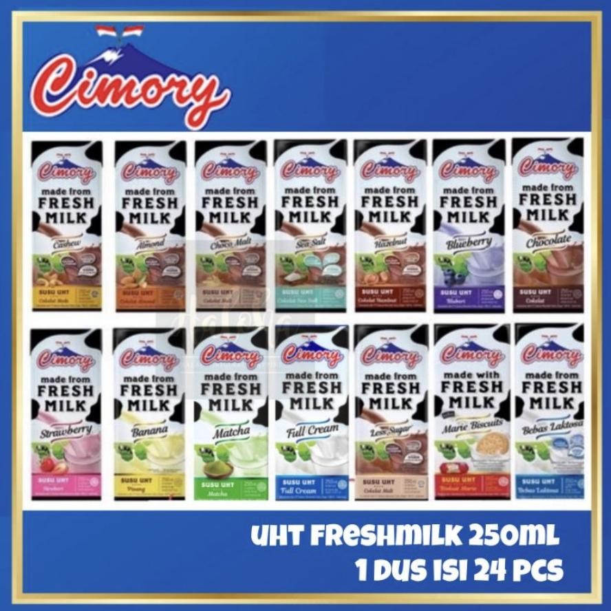 

[Grosir!!] Cimory Fresh Milk 250ml 1 Dus Isi 24 Pcs - Grosir Susu Nikmat Enak Nugi