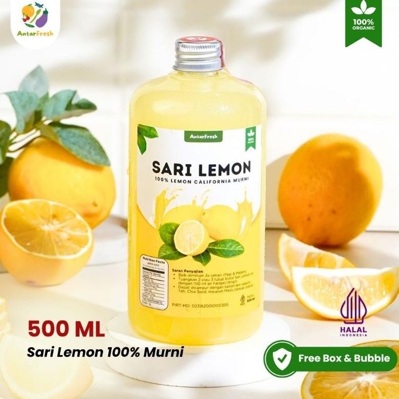 

Sari Lemon California 500ML AntarFresh/ Pure Air Lemon / Diet Detox Tubuh / Juice Lemon Nugi