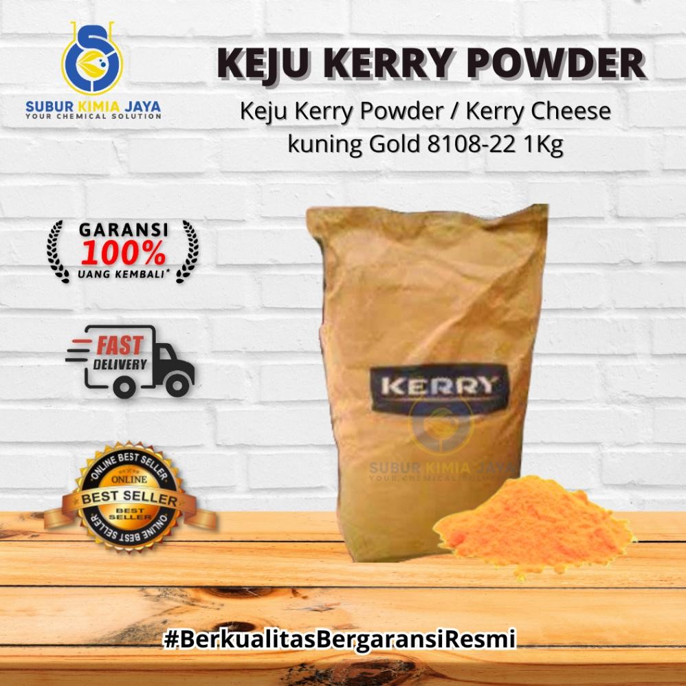 

Keju Kerry Powder Kuning Gold 8108-22 / Bubuk Keju Kerry 1Kg Nugi