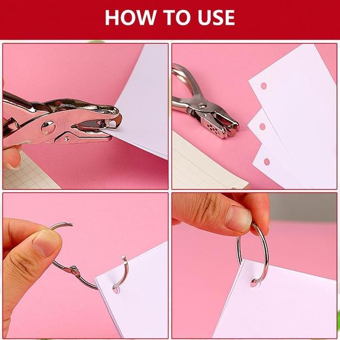 

100Pcs Ring Binder Buka Tutup 25Mm/30Mm/35Mm - Alat Praktis Untuk Dokumen, Kunci, Dan Contoh Ukuran Apa Pun - Kantor