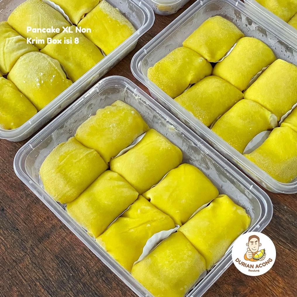 

Pancake Durian Non Krim box isi 8 - Tanpa Krim Asli Medan Nugi