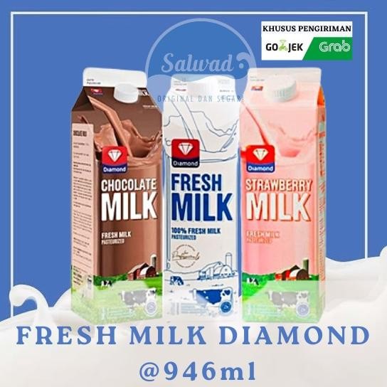 

Fresh Milk Diamond - Susu Segar Pasteurisasi (946ml) Nugi