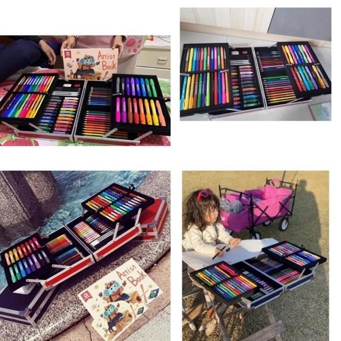 

mobee big 97 pcs artist box art set paket lengkap mewarnai