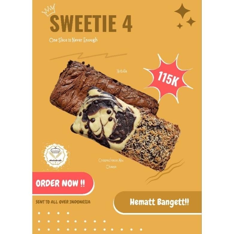 

PAKET HEMAT SWEETIE 4 - FUDGY BROWNIES Nugi