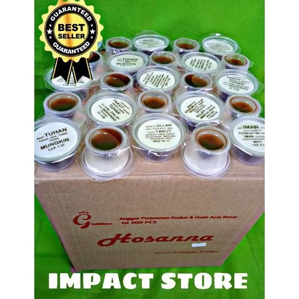 

Terlaris Sirup Anggur perjamuan kudus cup+hosti ayat besar isi 200 pcs (non alkohol) Nugi