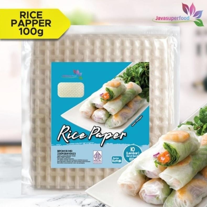 

Rice Paper / Kulit Lumpia Vietnam /Spring Roll BANH TRANG KOTAK 50LEMBAR Nugi