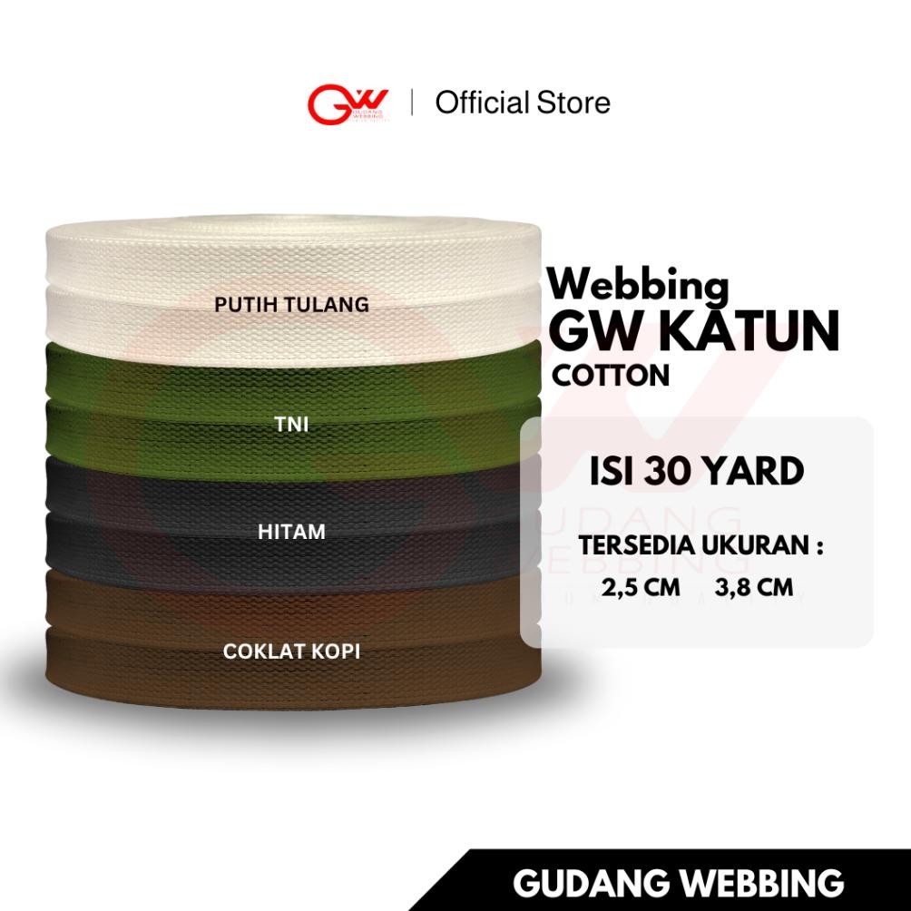 

Webbing Katun 3,8 Cm Tersedia Dalam Berbagai Warna Nugi