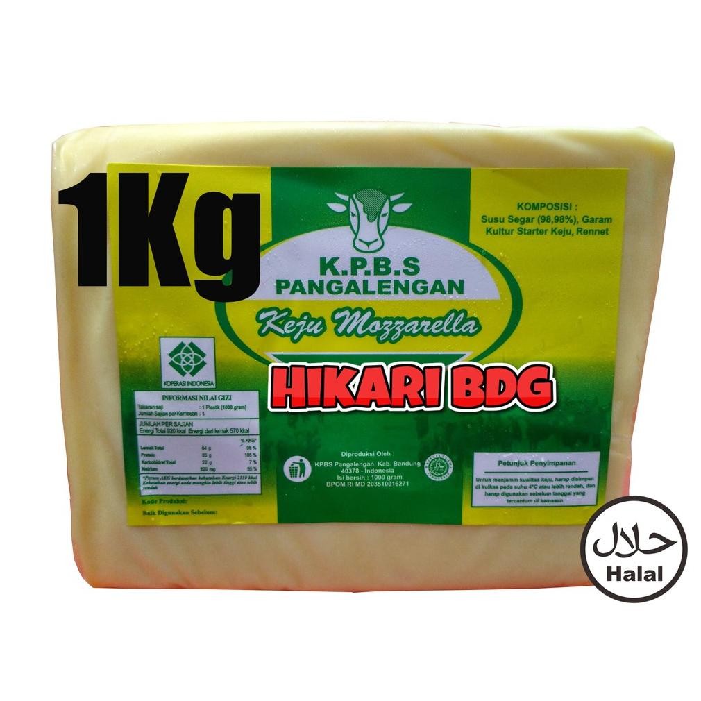 

(Spx Dan JNE Yes) 1Kg Keju Mozarella Kpbs Halal Beku Nugi