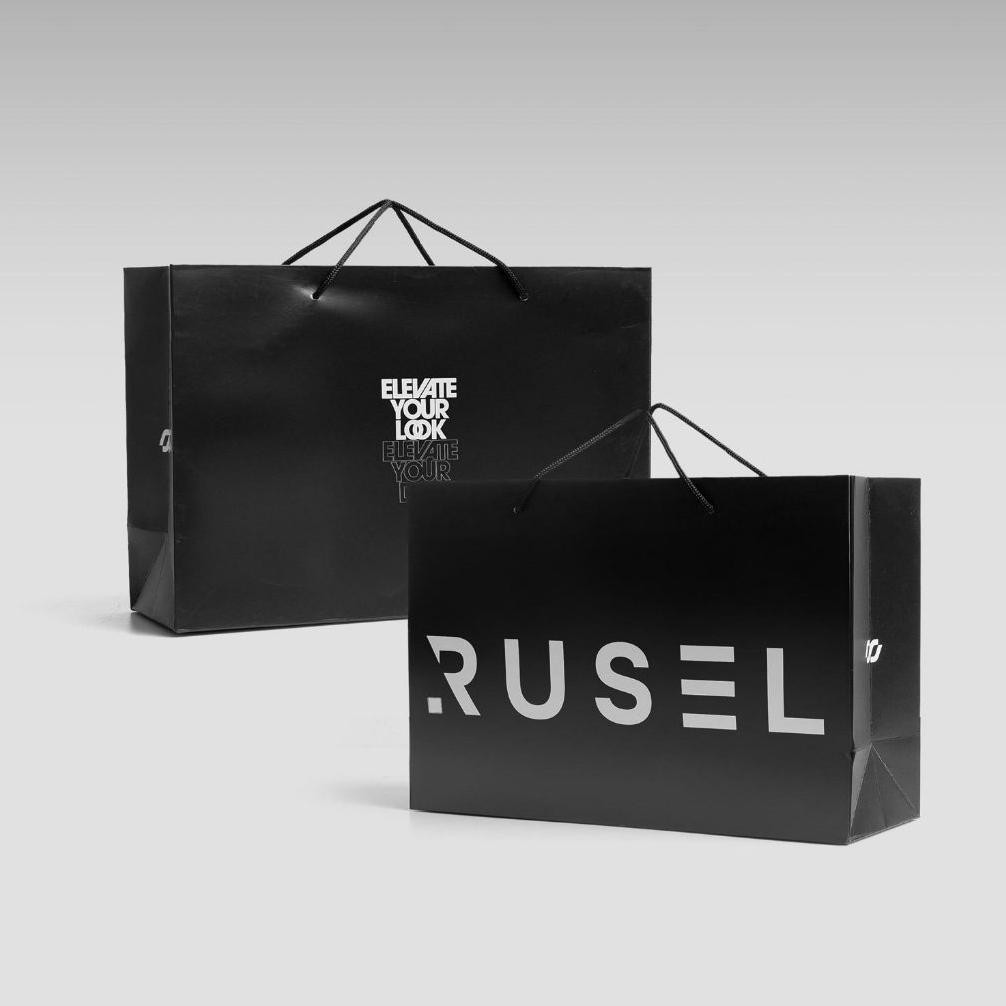 

Rusel Co Paperbag Tas Belanja Hitam Premium Nugi