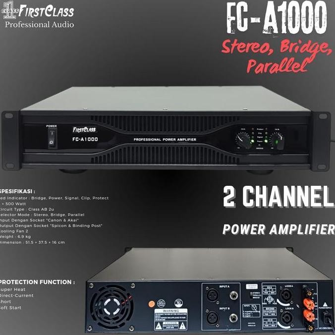 POWER AMPLIFIER FIRSTCLASS FC A1000/FC A 1000 First Class