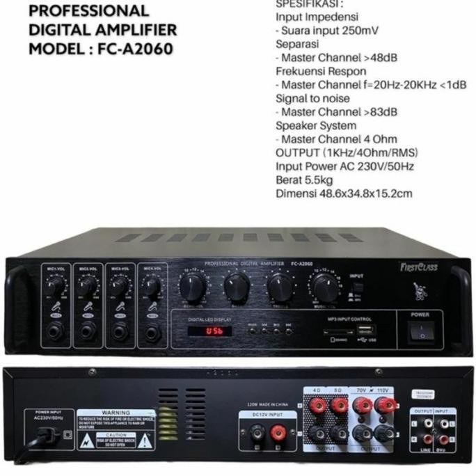 TERMURAH - amplifier first class fc 2060 fc a2060