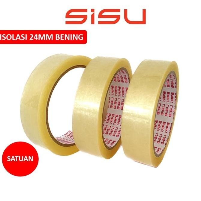 

Isolasi Selotip Bening Sisu Tape 1 Inch 24Mm X 72 Yard [Piece]