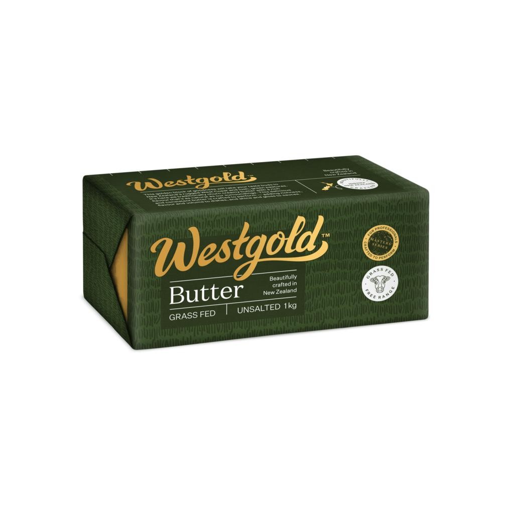 

WESTGOLD Grass-Fed Butter UNSALTED / Mentega 1kg Nugi