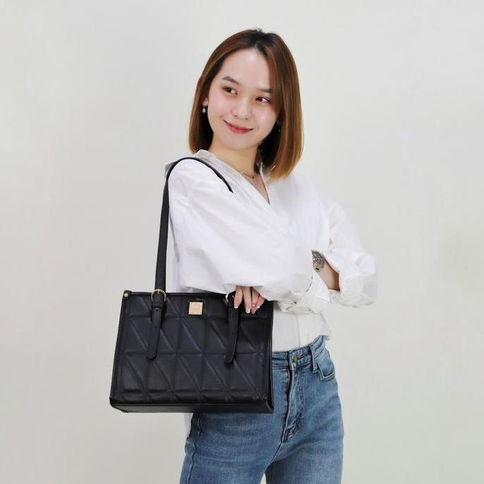 Honyan Totebag Wanita Kulit Tas Bahu Shoulder Bag Kuliah Branded - Claryn