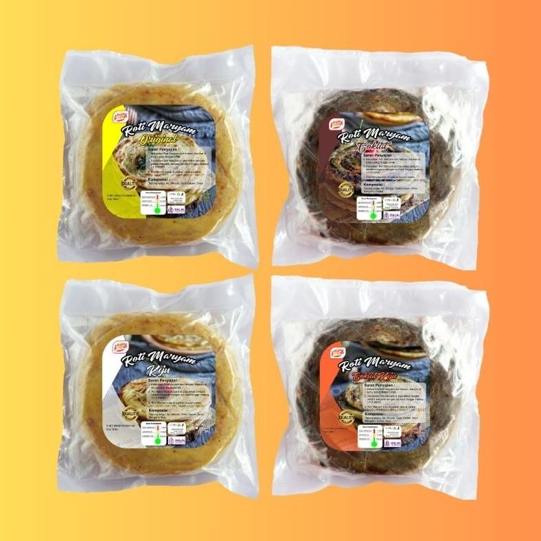 

[PAKET 4 MIX] ROTI MARYAM ORIGINAL, COKELAT, KEJU & COKJU Nugi