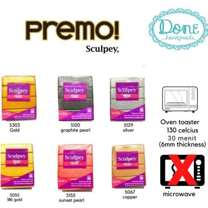 

DDM Premo sculpey polymer clay modelling clay sculpting clay METALLIC