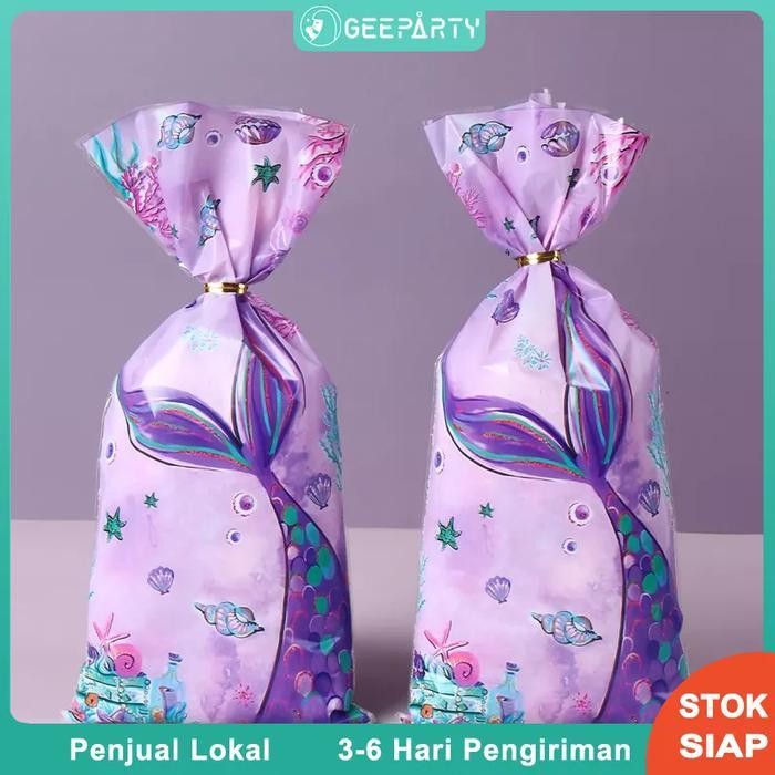 

Bis 20 Pcs Tas Permen Ekor Putri Duyung Tas Hadiah Biskuit Untuk Dekorasi Pesta Ulang Tahun Anak Perempuan Plastik