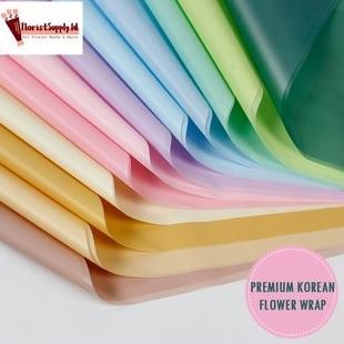 

[ 20 Lembar ] Plain Soft Pastel Flower Wrap/ Kertas Cellophane - FWV Nugi