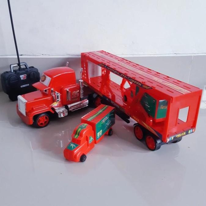 Mainan Mobil Remote Control Truck Hauler Cars - Rc Mobil Truk Trailer