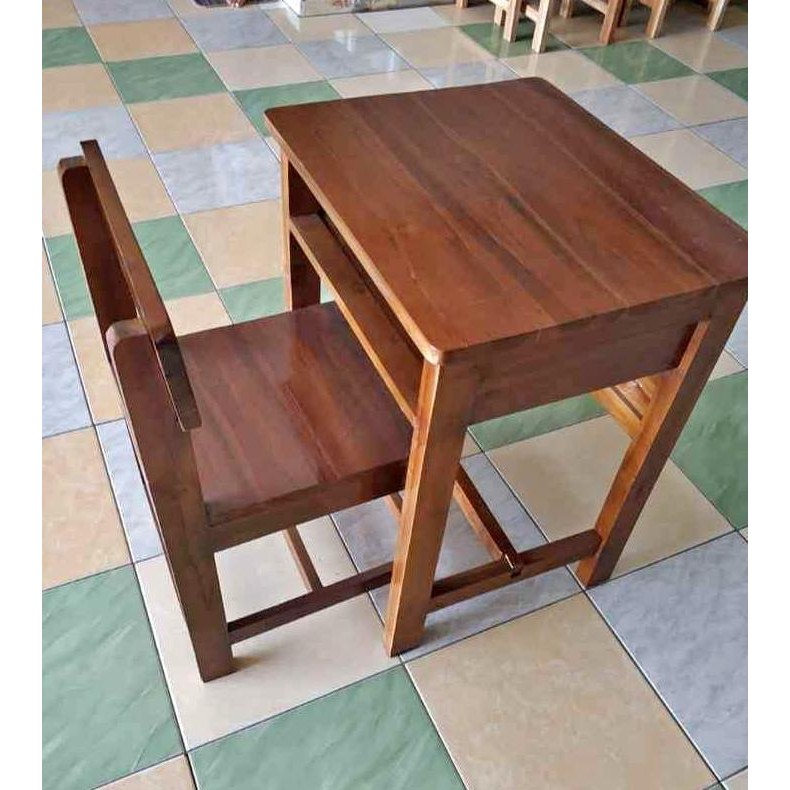 Kursi meja belajar sekolah kayu jati