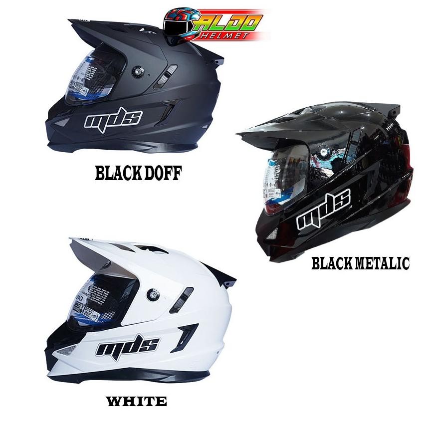 Terlaris Helm Mds Super Moto Original / Mds Full Face / Double Visor / Mds Super Pro Terlaris / Helm