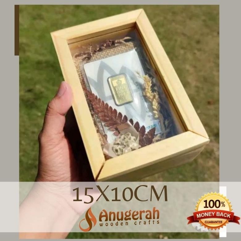 

10x15 Wooden sliding acrylic box kotak kayu akrilik kotak sovenir kayu souvenir box Nugi