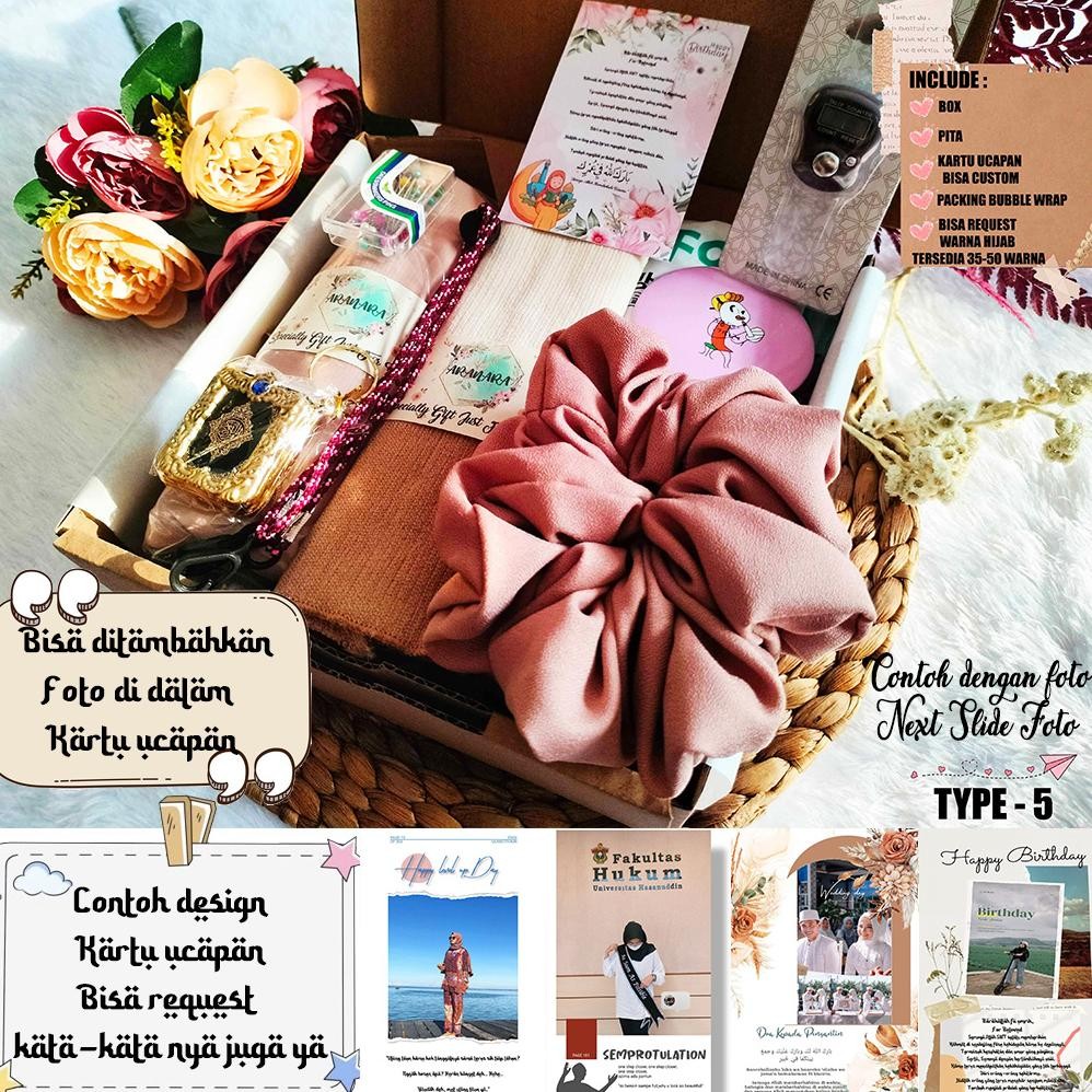 

Hampers Hadiah Kado Ulang Tahun / Gift Box Cewek Hijab Ulang Tahun Lebaran Wisuda / Hampers Kado Nugi