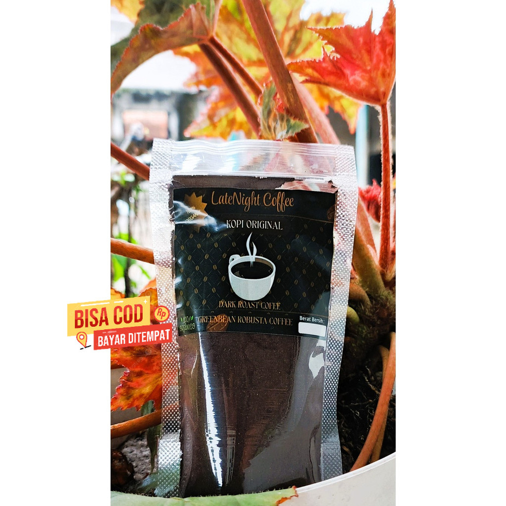 

LATENIGHTCOFEE Kopi Bubuk Original | Coffee Dark Roasting 100 gram | Kopi bubuk | Kopi hitam