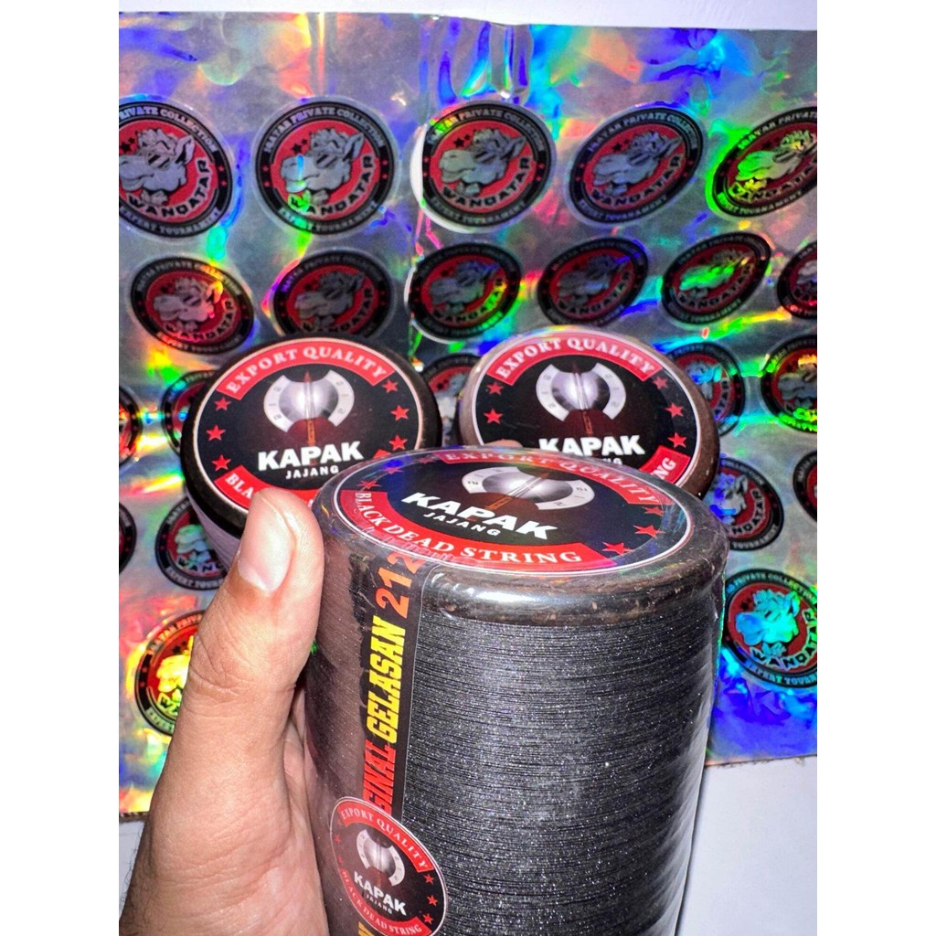 Gelasan Senar Mati MATOT 018 KAPAK BLACK DEADSTRING by Jajang 6000yard Klos kayu Original Sangat Taj