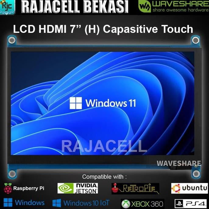 TERLARIS - LCD WAVESHARE 7" 7 inch HDMI IPS LCD Capasitive Touchscreen Raspberry