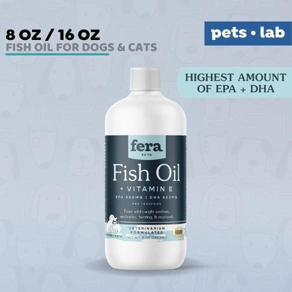 TERLARIS - Fera Pet Organics Fish Oil EPA DHA Omega 3 Minyak Ikan Anjing Kucing