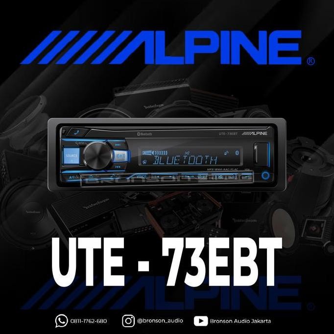 Alpine ute 73ebt /73 ebt / ute73 ebt /head unit single din