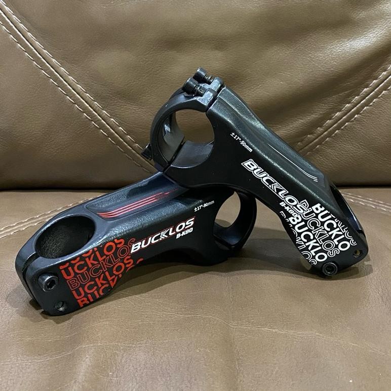 Stem Stang Sepeda Nunduk BUCKLOS -17 Derajat 90mm Oversize Bahan Alloy