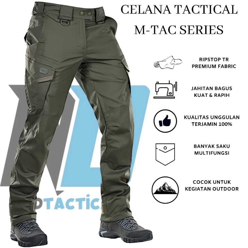 Celana Outdoor Lapangan Pdl Pria / Celana Cargo Pants Panjang Pria Wanita Tactical M-Tac Series Orig