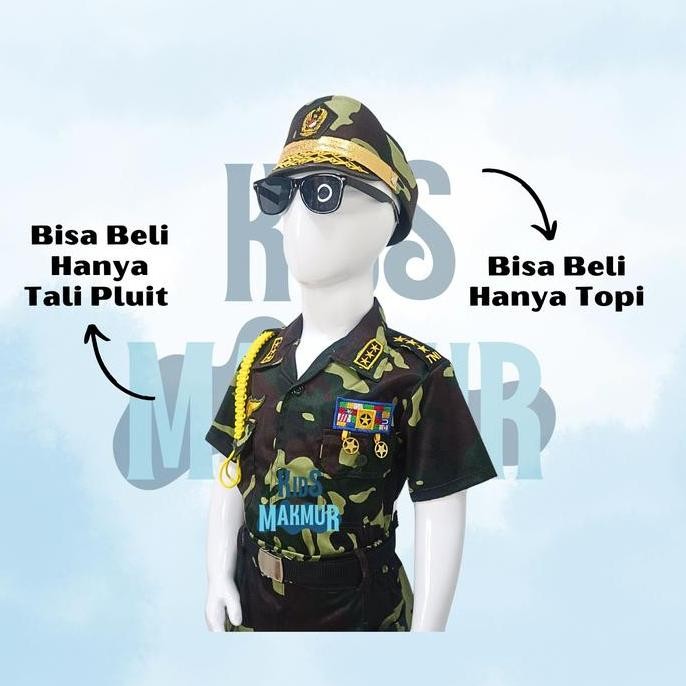 BAJU TENTARA ANAK PEREMPUAN TNI LORENG BAJU PROFESI SERAGAM TNI ANAK