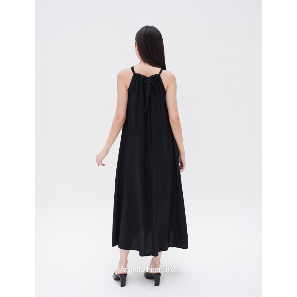 Limited - Sleeveless Dress Tanpa Lengan Wanita Rayon Long Dress Pantai Wanita 