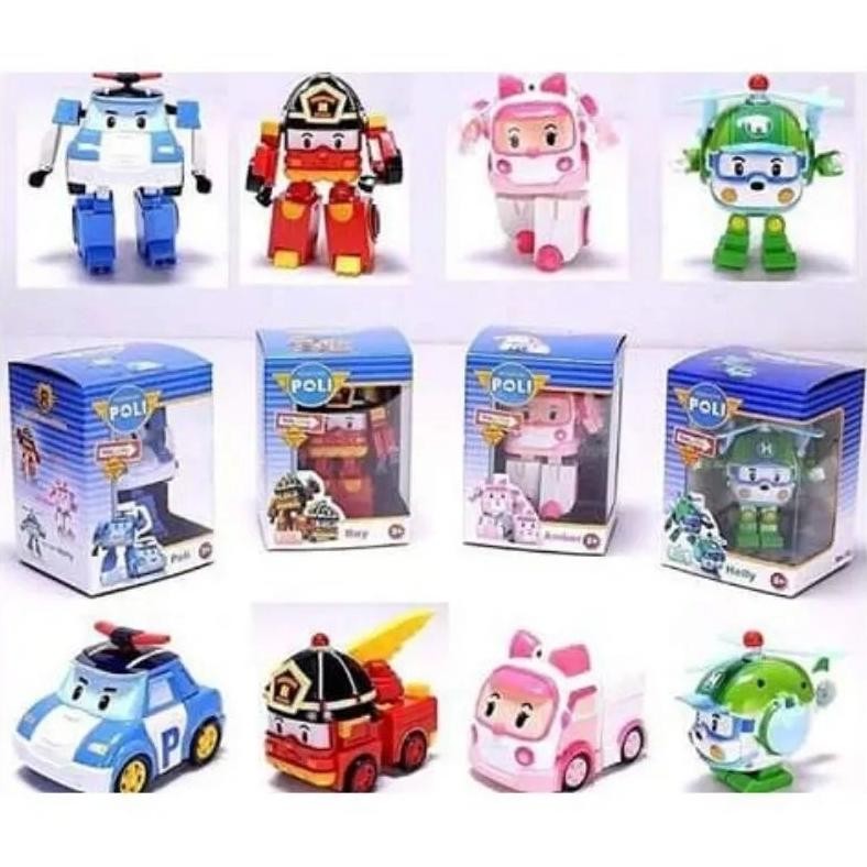 Terlaris FAMILY TOYS ONLINE SHOP ROBOCAR HERO ROBOT 2 IN 1 TRANSFOMER ROBOT JADI MOBIL MAINAN ANAK A