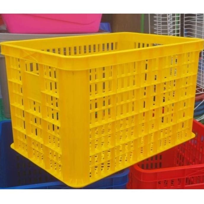 Keranjang Industri Rabbit 2008 / Keranjang Tebal Kuat Container Industri Lubang Rabbit 2008 Kuning H