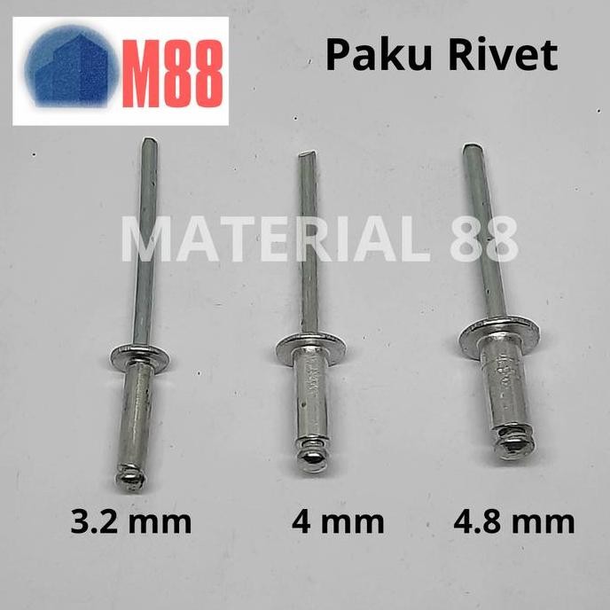 Paku Rivet 3.2 mm/ 4 mm/ 4.8 mm