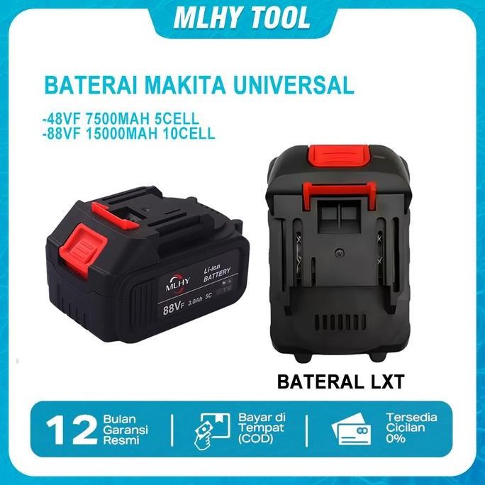 Baterai Makita LXT berlaku untuk mesin pemotong rumput, bor,  wrench