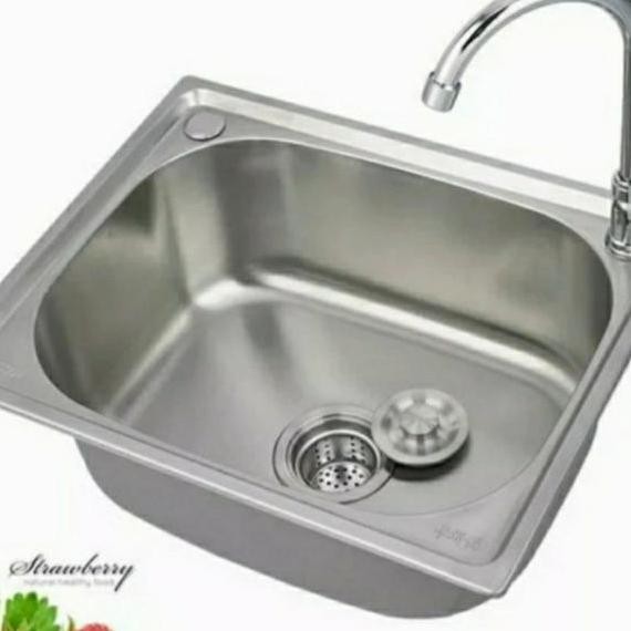 Kichen Sink 1 Lubang Kranbak Cuci Piring 1 Lubang