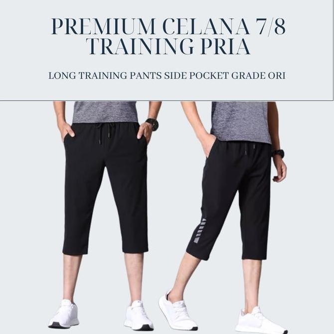 CELANA 7/8 TRAINING PRIA BIG SIZE M~5XL LONG TRAINING PANTS ORIGINAL