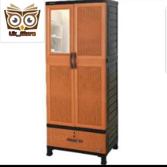 Lemari Pakaian Napolly Lemari Pakaian 2 Pintu Plastik Crs 5G5 G 85