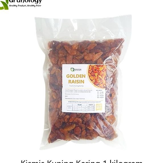 

Golden Raisin Kismis Kering 1 Kilogram By Granology