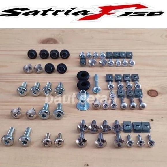 Set Baut Satria Fu 150 Full Body (Baut Versi L) stainless the A2 70